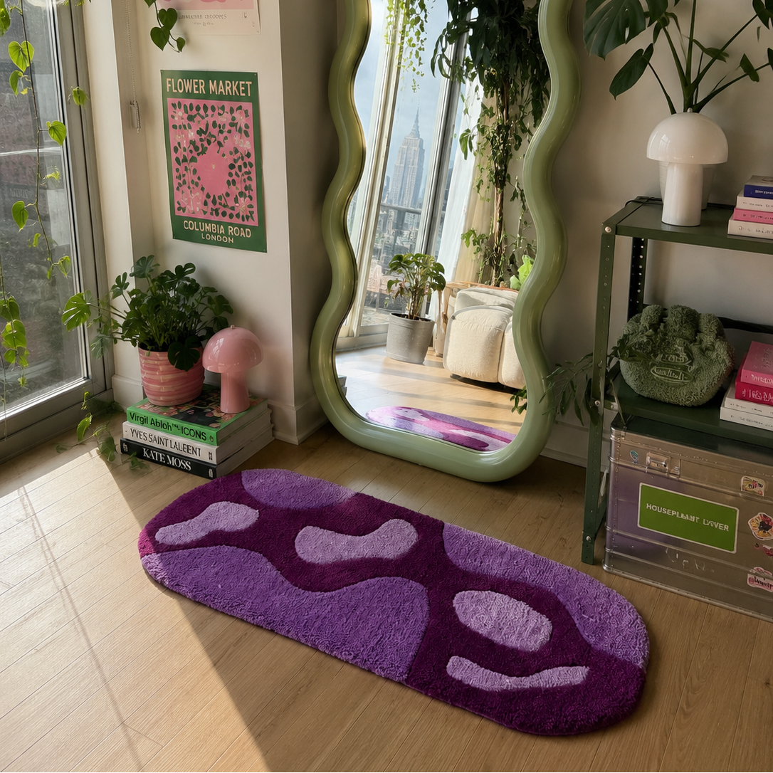 Purple Abstract Rug