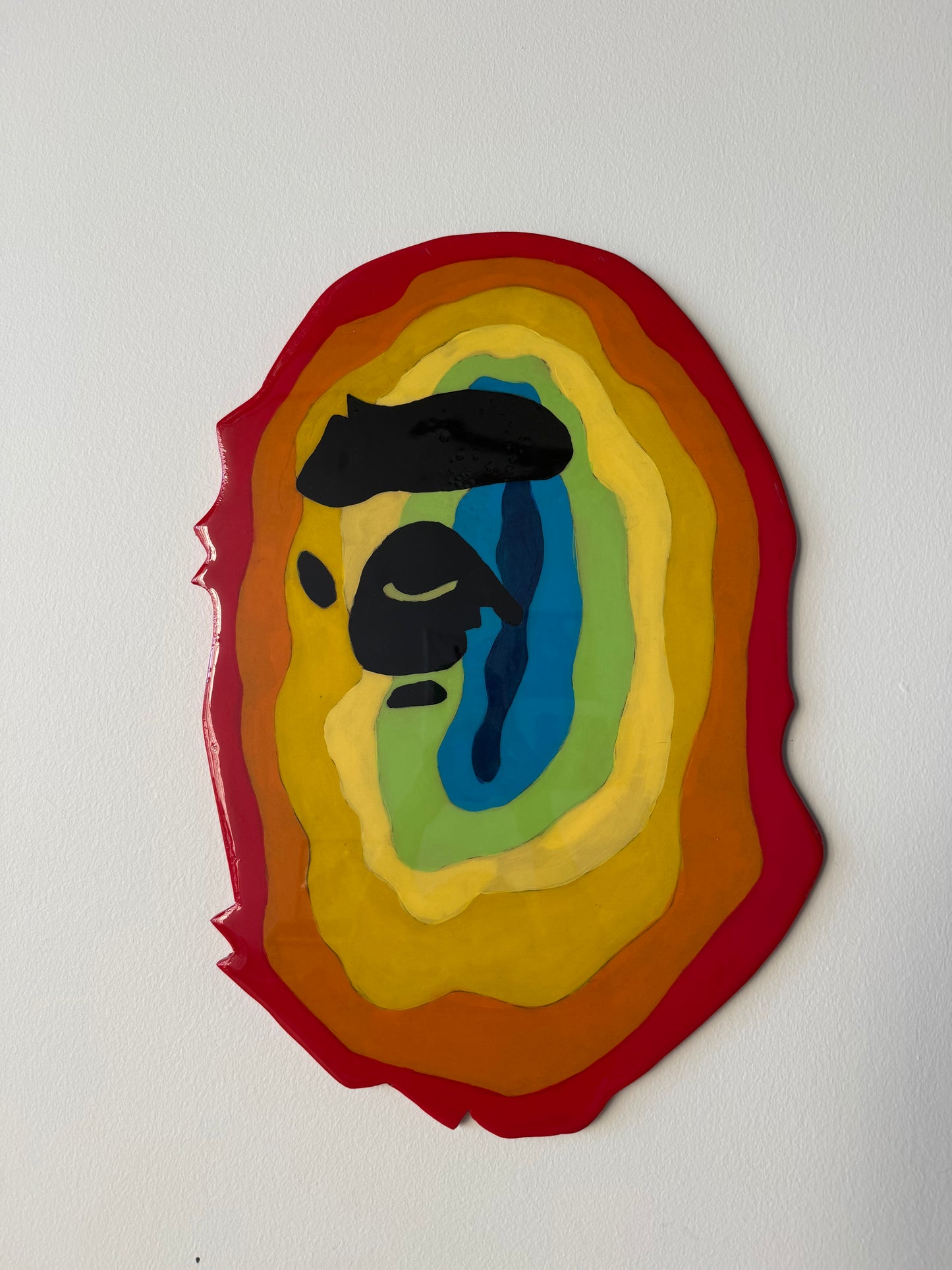 Heat Map BAPE Head Wall Art